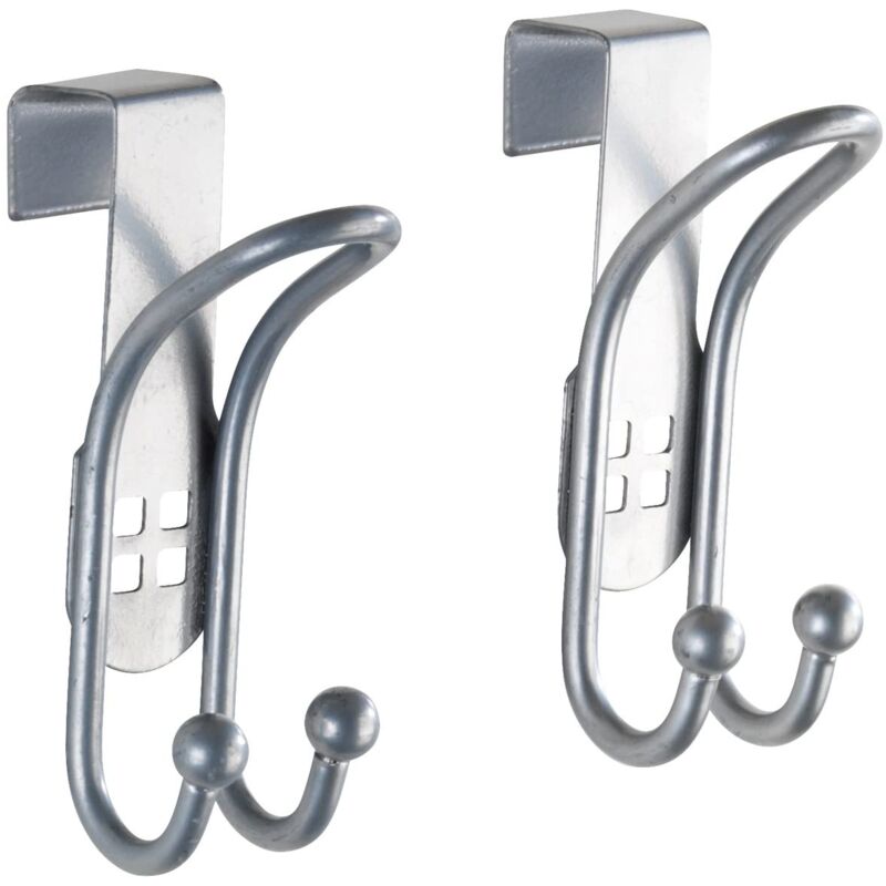 foto del prodotto 22697100 gancio porta foro design set congelatore, ganci appendiabiti, ganci da bagno, acciaio, argento, 6 x 3.2 x 9.5 cm wenko