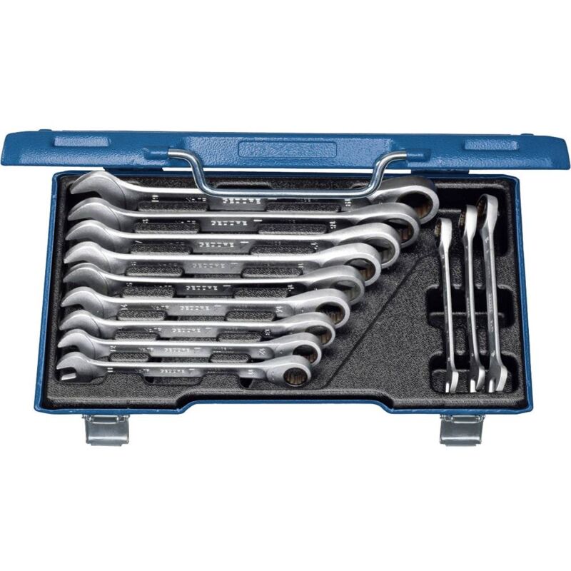 foto del prodotto 2297442 kit chiavi combinate a cricchetto 12 parti misura metrica 8 19 mm gedore