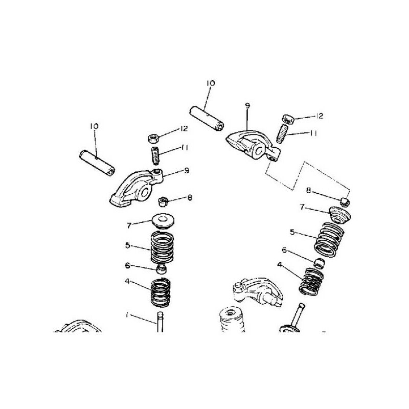 foto del prodotto 22u 12156 01 asse bilanciere 2 virago 500 535 1987 96 yamaha