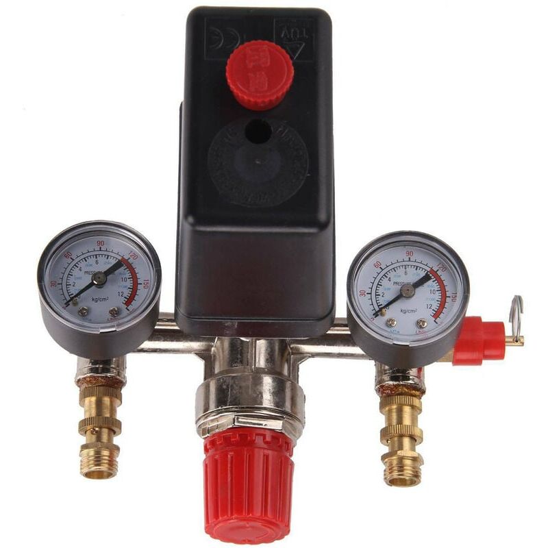 foto del prodotto 230v pressostato valvola aria collettore di aspirazione compressore regolatore di controllo set manometro