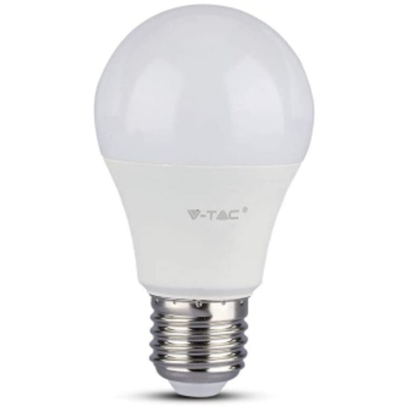 foto del prodotto 233 lampadina a led bulbo sfera 11w e27 a60 luce bianco ghiaccio 6400k 1055lm chip by samsung v tac