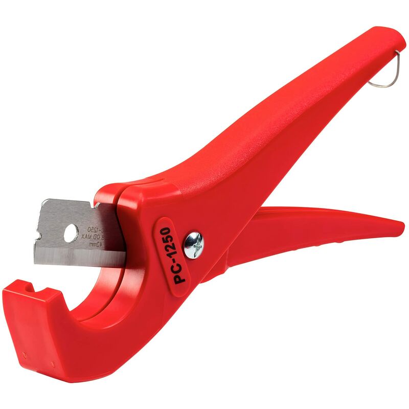 foto del prodotto 23488 tagliatubi a singolo scatto per tubi di plastica modello pc 1250, tagliatubi da 3 mm 41 mm ridgid