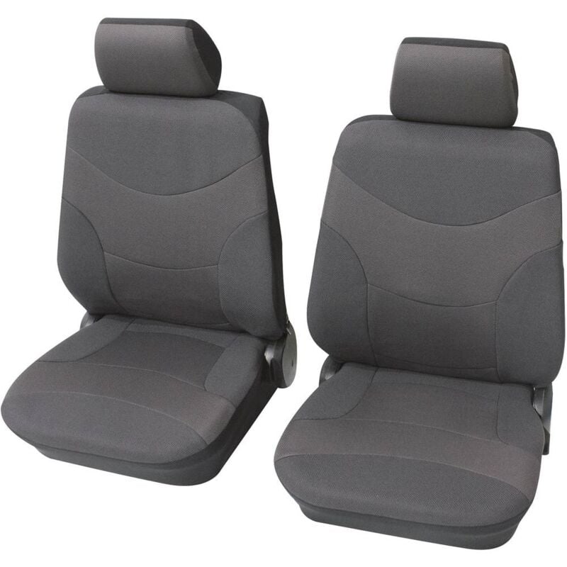 foto del prodotto 23491501 vesuv coprisedile 6 scomparti poliestere grigio sedile di guida, sedile del passeggero petex