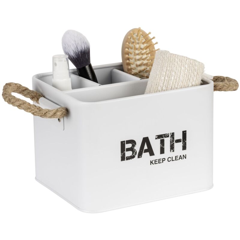foto del prodotto 23700100 scatola per bagno, 19 x 12, 5 x 13 cm, colore bianco wenko