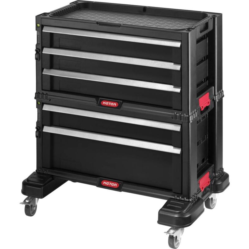foto del prodotto 237007 carrello di lavoro colore nero keter