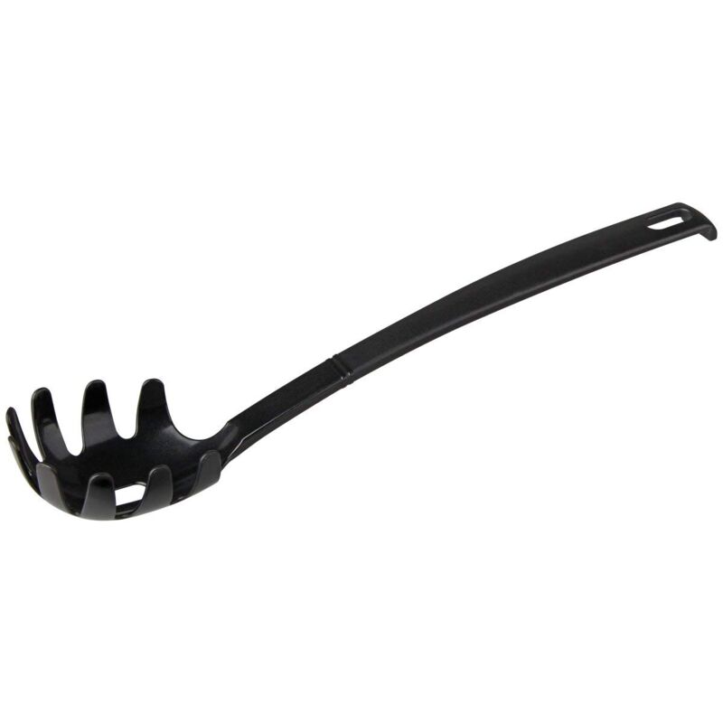 foto del prodotto 23745 cucchiaio da spaghetti da 30 cm, in plastica, cucchiaio per pasta per padelle e pentole rivestite colore nero , quantit 1 pezzo