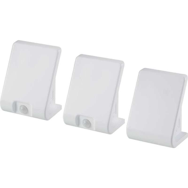 foto del prodotto 2377688 luce notturna led con sensore crepuscolare, luce notturna led kit da 3 led monocolore bianco caldo bianco