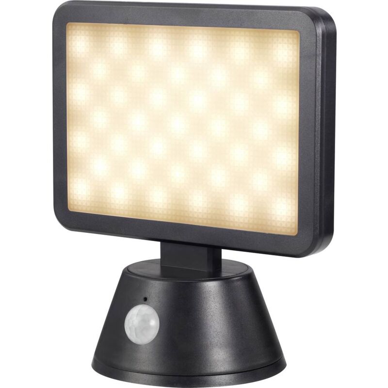 foto del prodotto 2380484 lampada solare da parete per esterno con rilevatore di movimento smd led 10 w nero