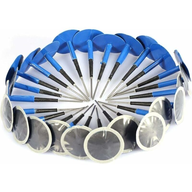 foto del prodotto 24 pezzi di riparazione universale per pneumatici tubeless, a fungo, per auto e moto, 364 mm