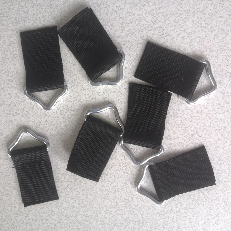 foto del prodotto 24 pezzi fibbie per trampolino triangolari anelli a v triangolari fibbia per cinghie accessori per trampolino