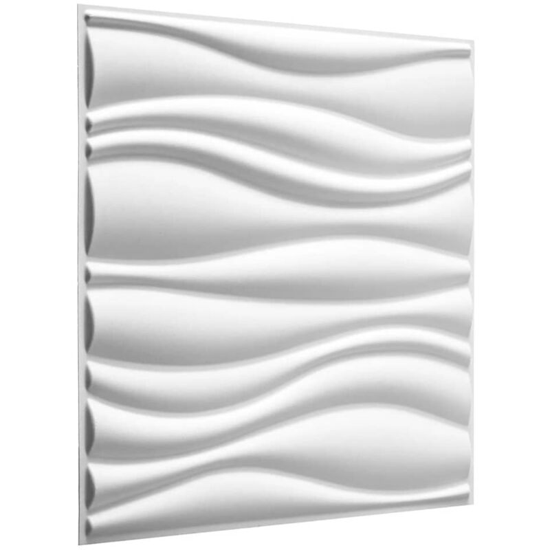 foto del prodotto 24 pz pannelli murali 3d ga-wa04 waves wallart