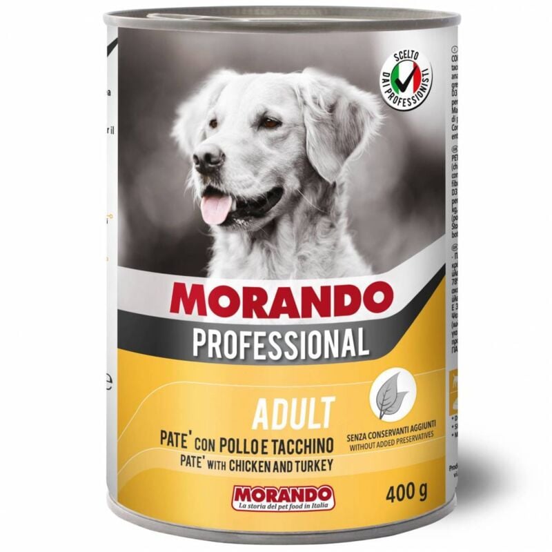 foto del prodotto 24 x cibo cane morando latt 400 g pat pollo tacch