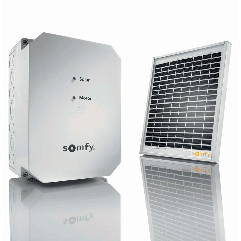 foto del prodotto 2400961 kit di energia solare solarset compatibile motore cancello o garage rts somfy
