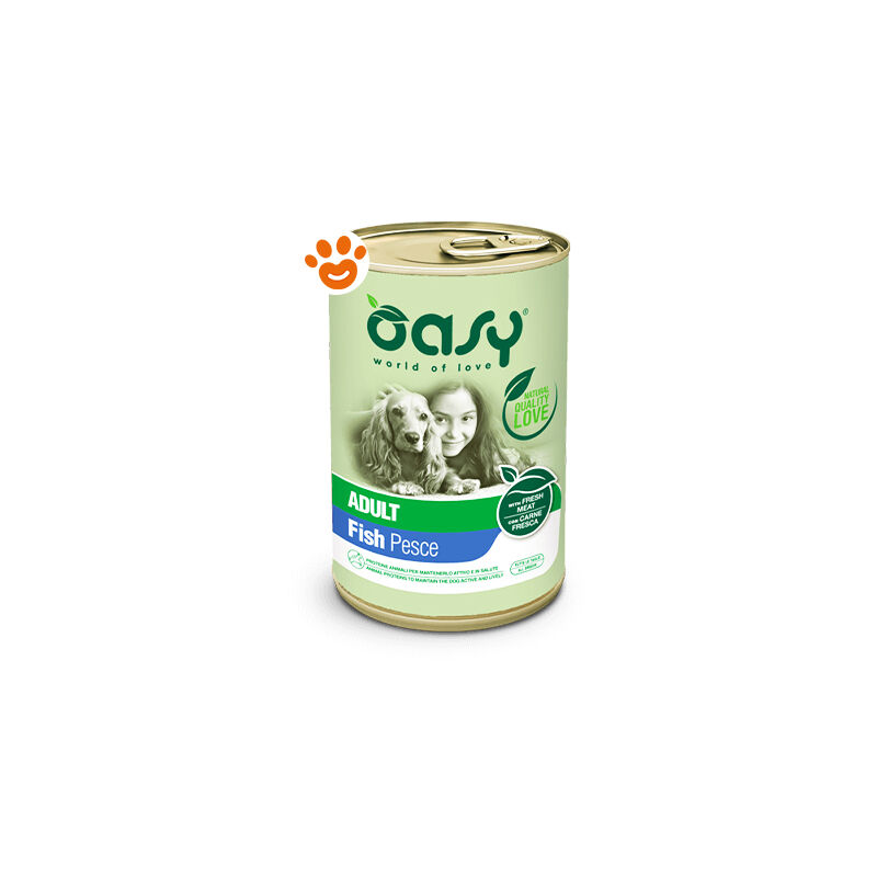 foto del prodotto dog lifestage adult pesce dog lifestage adult pesce lattina da 400 gr oasy
