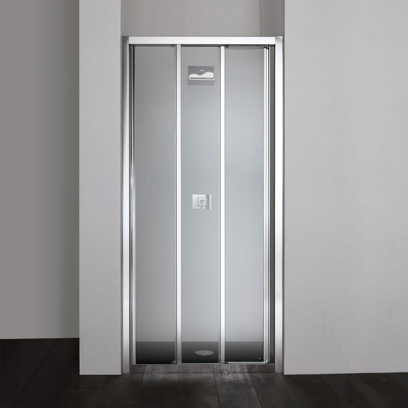 foto del prodotto kiamami valentina nicchia per doccia star, porta con 3 ante scorrevoli da 120 cm