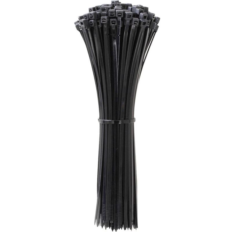 foto del prodotto 24ca372 24ca372 fascetta per cavi 250 mm 7.6 mm nero stabilizzato ai raggi uv 100 pz. quadrios