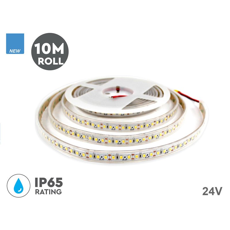 foto del prodotto 24v bobina led da 10 metri ip65 3000k 7,2w m 1200 smd 2835 600 lm m sku 212625