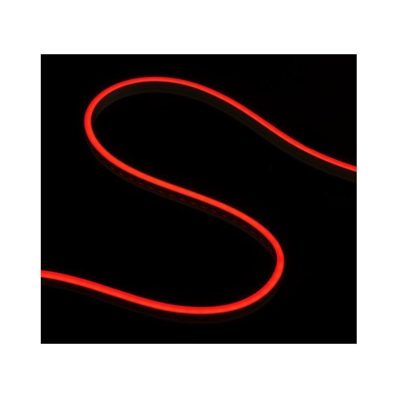 foto del prodotto 24v bobina striscia led neon flex colore rosso 10 metri ip65 10w m tagliabile dove vuole