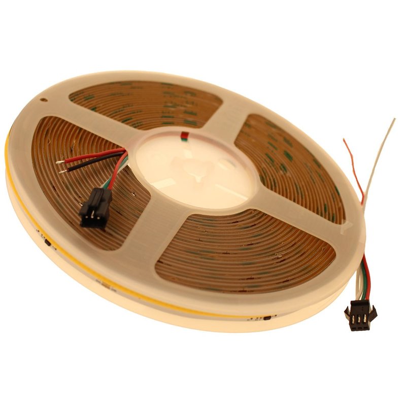 foto del prodotto 24v striscia led dinamica ic ws2811 10 metri 4000k 8w m cri 90 ip20 800 lm m passo 10mm sequenziale