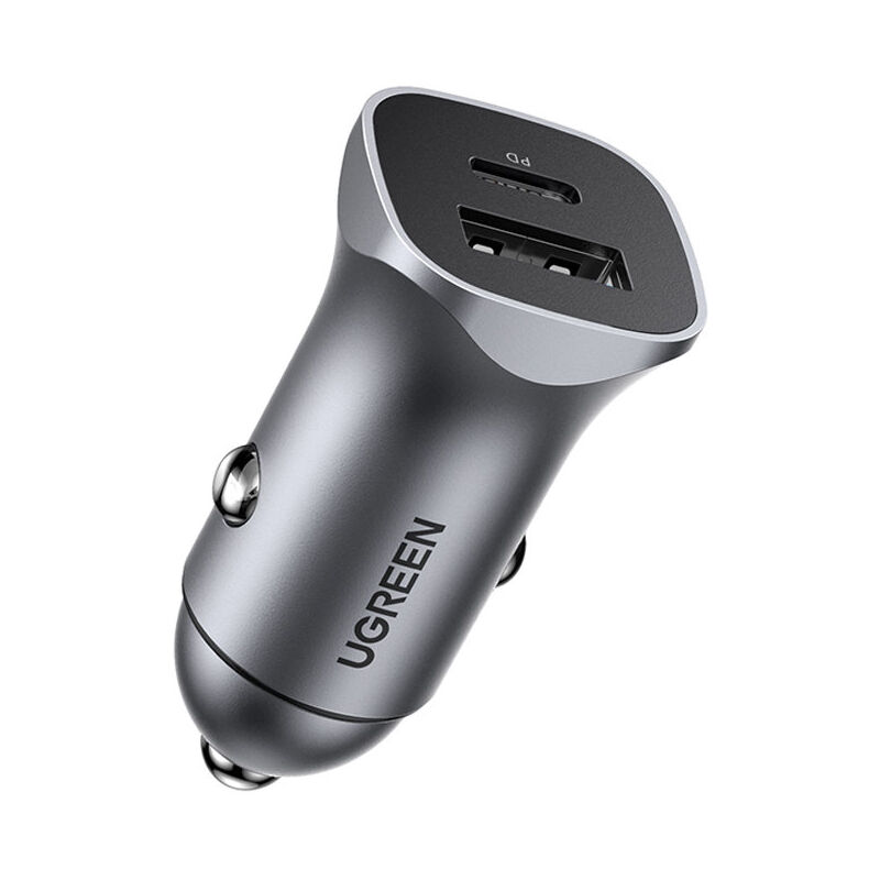 foto del prodotto 24w car charger usb cusb a doppia porta, caricatore accendisigari ricarica veloce pd 3.0 20w qc 3.0 18w, compatibile con iphone 14 13, xiaomi mi11