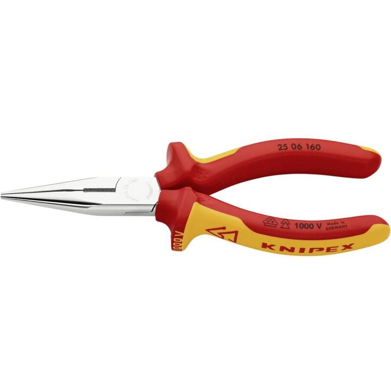 foto del prodotto 25 06 160 sb pinza con becchi mezzotondi 160 mm knipex