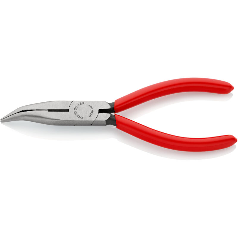 foto del prodotto 25 21 160 pinza per meccanica con becchi mezzotondi con tronchese pinza per radiotecnici rivestiti in resina sintetica bonderizzata nera 160 mm