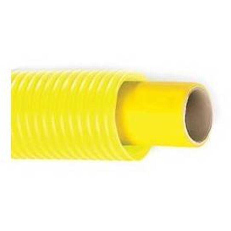 foto del prodotto 25 x tubo multistrato per gas con guaina corrugata gialla misura: diam. 26 x 3