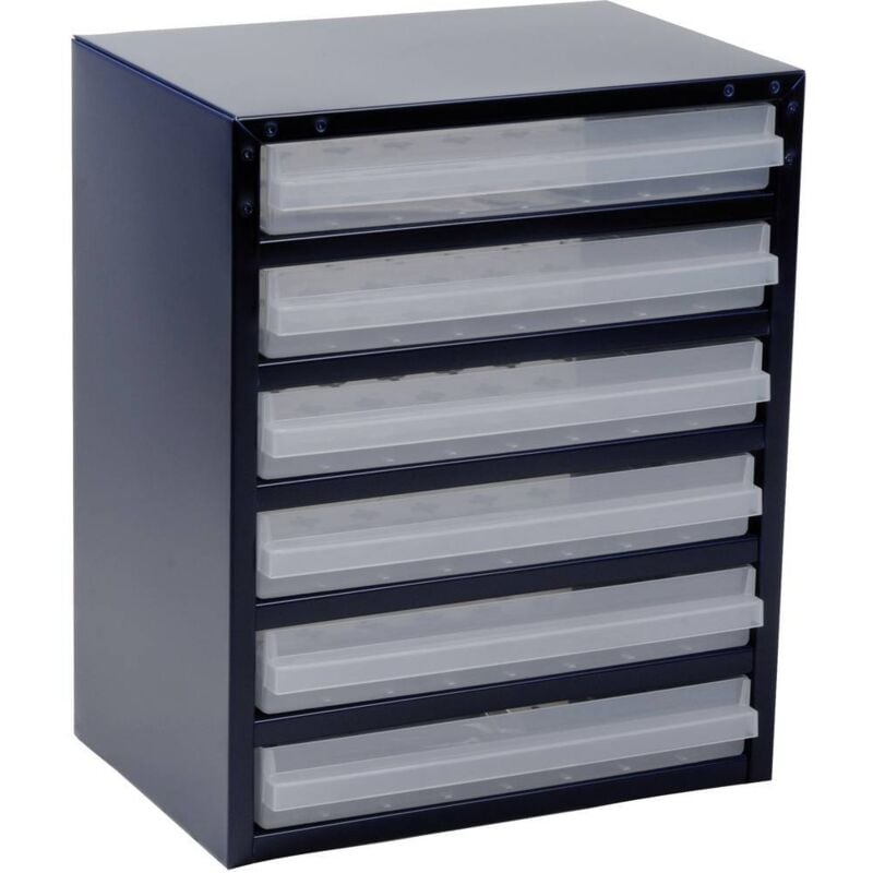 foto del prodotto 250 6 3 cassettiera porta minuteria l x a x p 357 x 435 x 255 mm scomparti 6 contenuto 1 pz. raaco