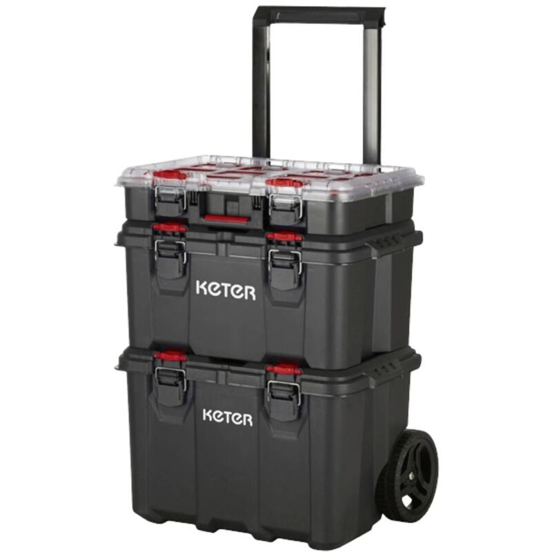 foto del prodotto 250927 stack n roll cassetta porta utensili senza contenuto nero keter