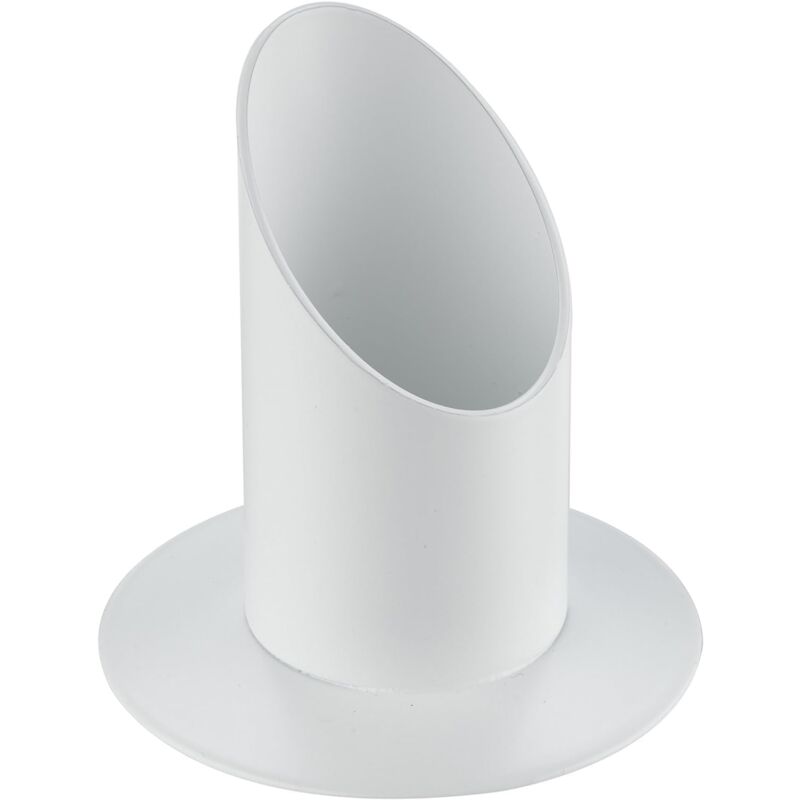 foto del prodotto 2514102 portacandele bianco opaco metallo, diametro 40 mm, candele battesimo comunione cresima matrimonio rayher