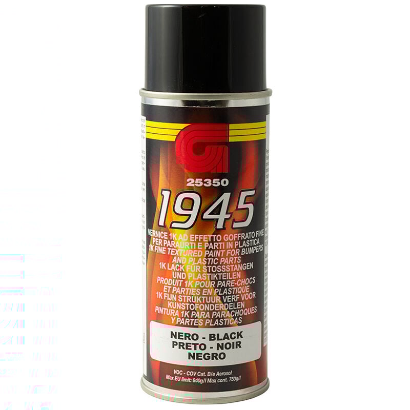 foto del prodotto 25350 1945 vernice liscia spray nera 400 ml gelson