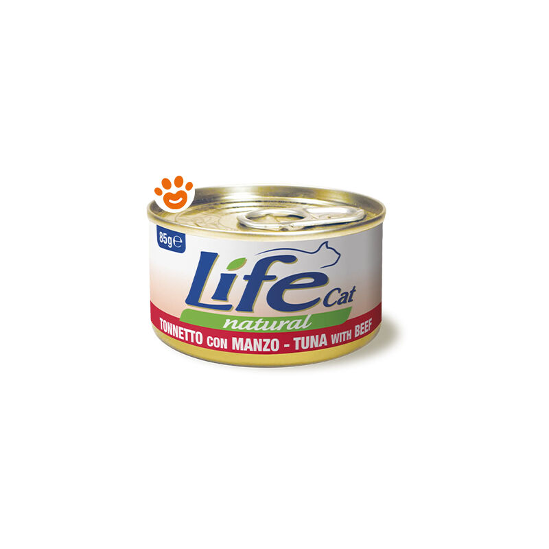 foto del prodotto cat natural tonnetto con manzo cat natural tonnetto con manzo lattina da 85 gr life