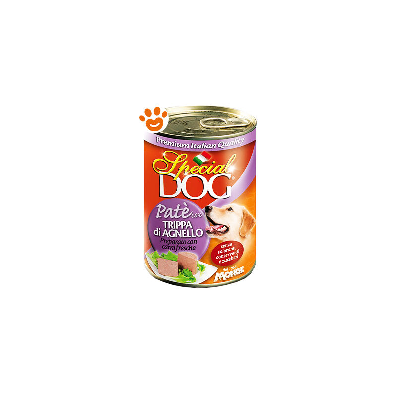 foto del prodotto special dog adult pat trippa di agnello special dog adult pat trippa di agnello lattina da 400 gr monge