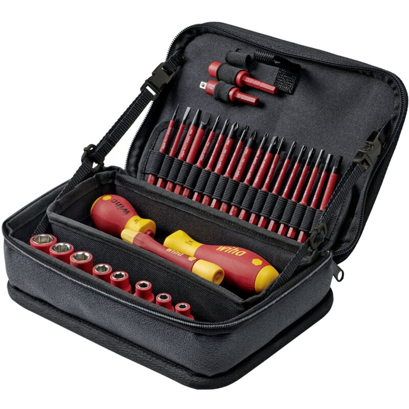 foto del prodotto utensili set slimvario electric assortiti 32 pz. con borsa funzionale 43465 wiha