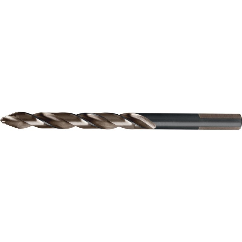 foto del prodotto 259085e hsse co 5 punta a spirale per metallo 8.50 mm lunghezza totale 117 mm din 338 alberino a 3 facce 1 pz. ruko