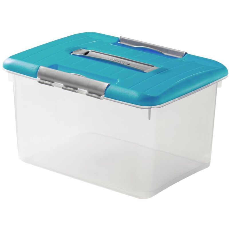 foto del prodotto 259576 scatola di immagazzinaggio optima classic 75 jahre edition blu turchese 1 pz. curver