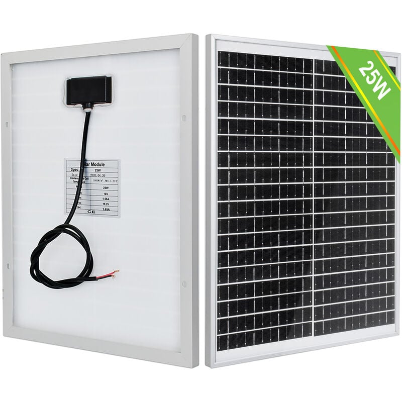 foto del prodotto 25w 18v mono pv sonnenkollektoren 10w solarpanel zum aufladen der auto rv heimbatterie eco worthy