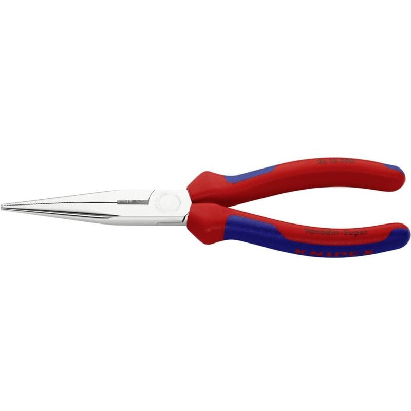 foto del prodotto 26 15 200 officina e meccanica pinza con becchi mezzotondi dritti acciaio al cromo vanadio 200 mm knipex