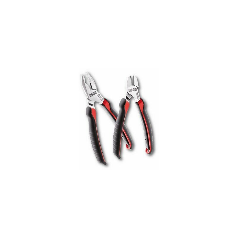 foto del prodotto 260 ax se2 u01500200 assortimento con pinza universale e tronchese a tagliente diagonale 2 pz usag