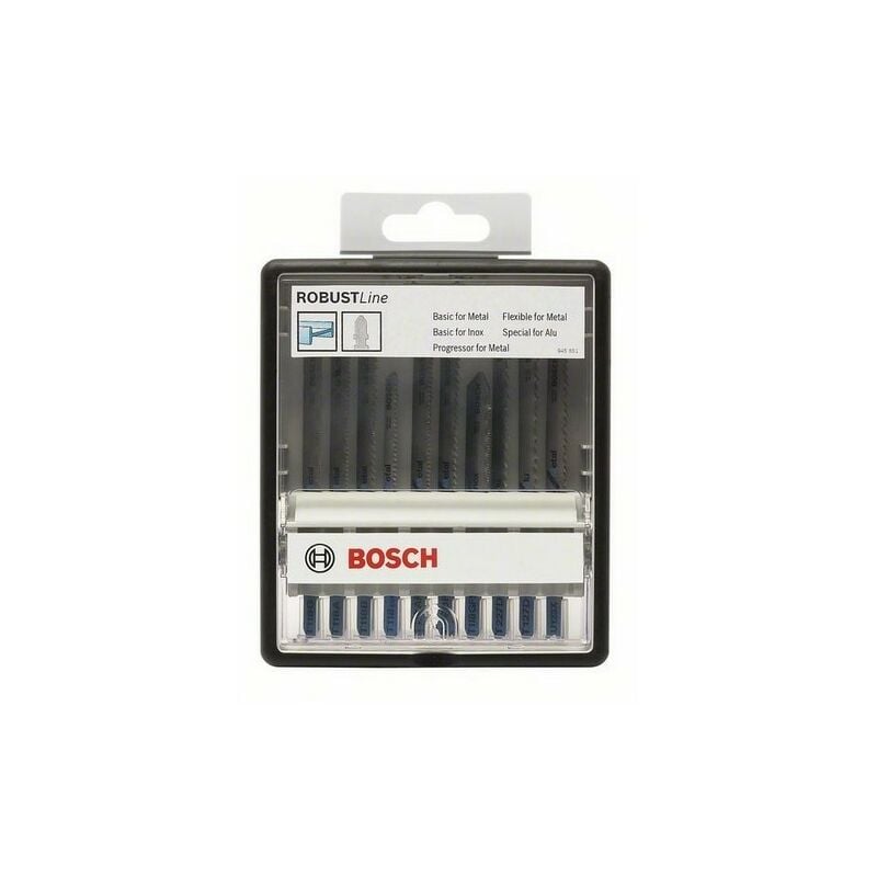 foto del prodotto 2607010541 robust line set 10 lame seghetto, metallo bosch