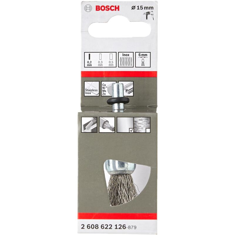 immagine 0 del prodotto 2608622126 filo crimpato a spazzola con gambo, 13.5 x 4.5 x 4 cm, argento bosch