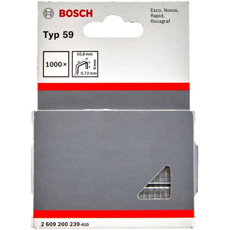 foto del prodotto 2609200239 grapa tipo 59 10,6x 0,72x6mm 1.000 uds bosch