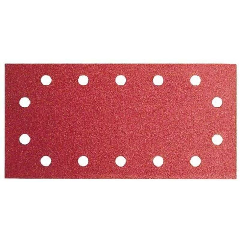 foto del prodotto 2609256b25, foglio abrasivo fai da te 115 x 230 millimetri, 3 x g60 4 x g120 g181 3 x 14 buche, velcro 10 bosch