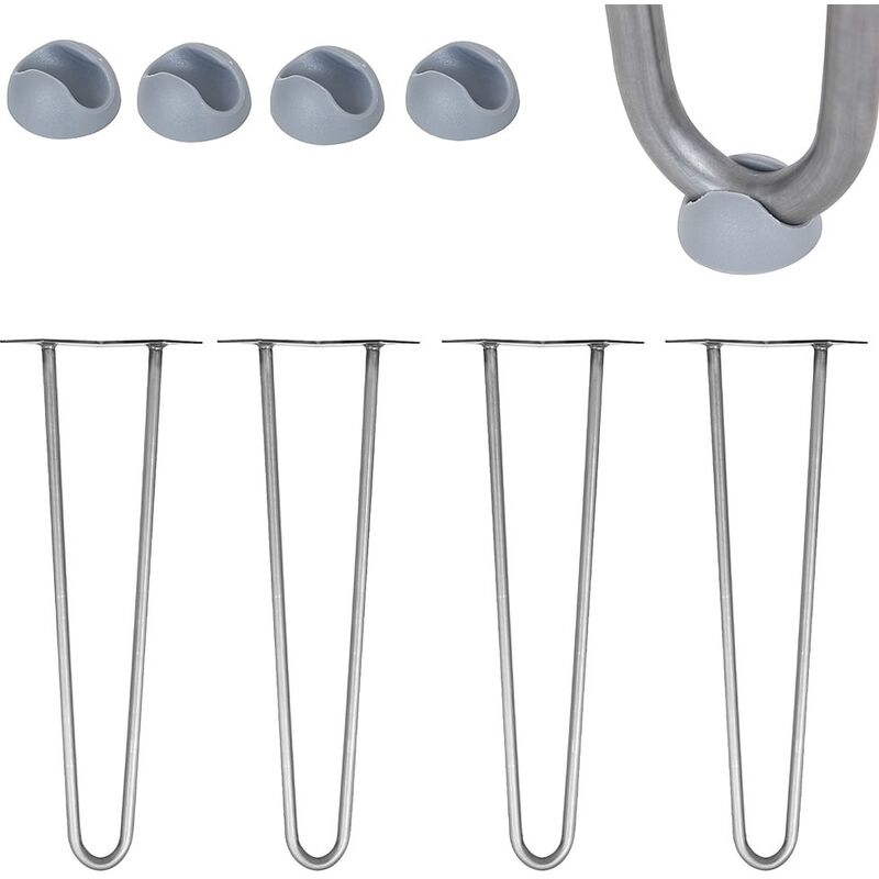 foto del prodotto mucola hairpin leg 4pz 86cm steel leg runners supporto per mobili