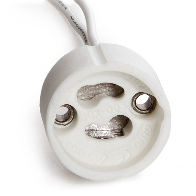foto del prodotto portalampada ceramica gu10 cavo 160mm