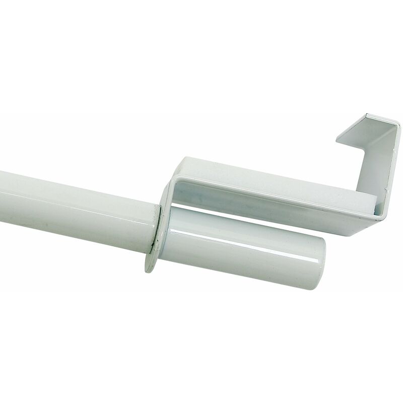 foto del prodotto 2620 asta per tenda estensibile in metallo, 9 mm, allungabile da 40 a 60 cm, colore bianco gardinia