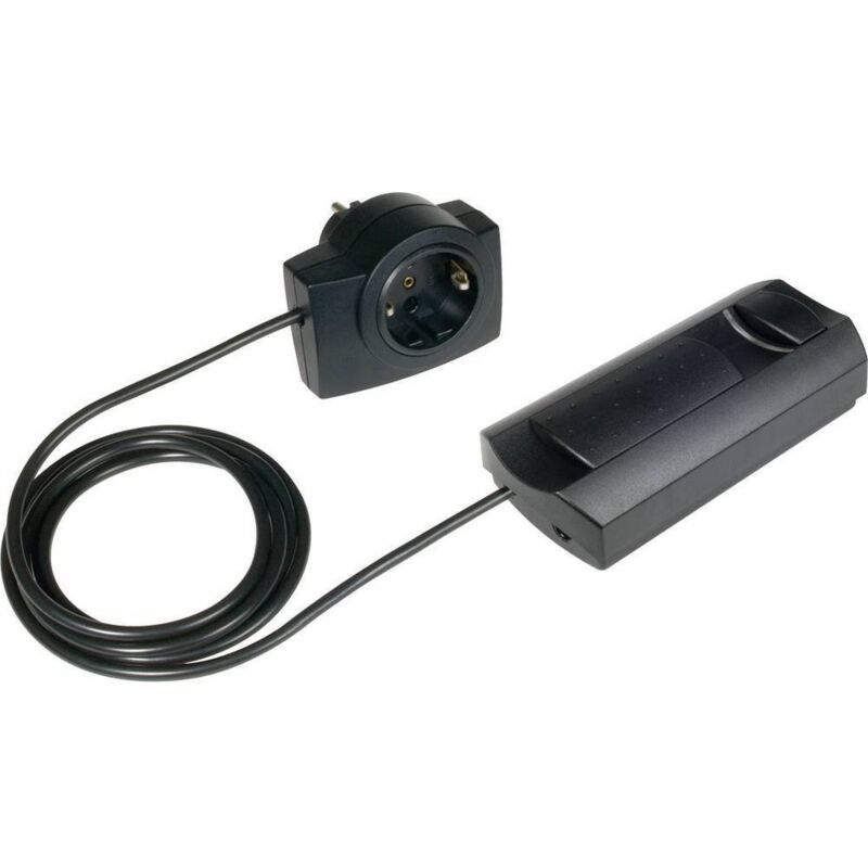 foto del prodotto 2620x0009 adattatore dimmer adatto per lampadina lampadina alogena, lampadina ad incandescenza nero ehmann