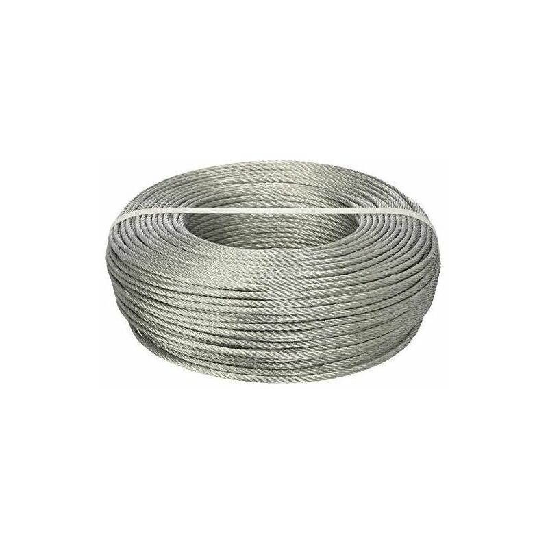 foto del prodotto vigor blinky funi acciaio zincato 72 fili commerciale 100mt diametro 3mm