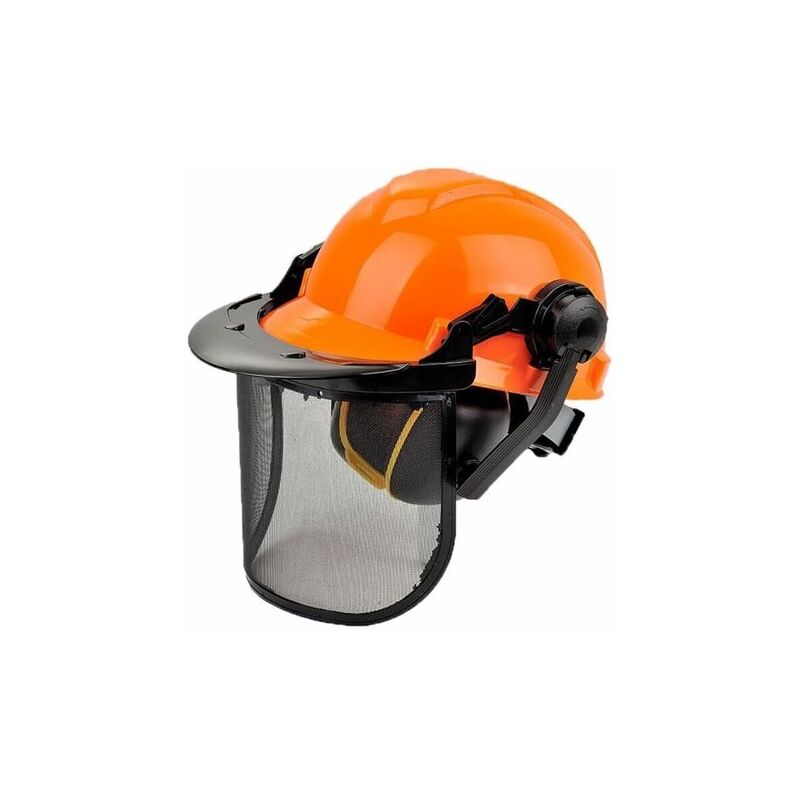 foto del prodotto elmetto di protezione con visiera e cuffia casco da giardino professionale 29143