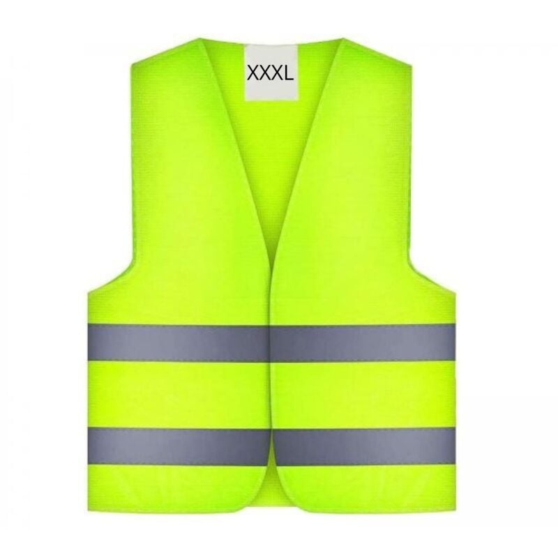 foto del prodotto giubbotto catarifrangente xxxl emergenza auto gilet fluorescente